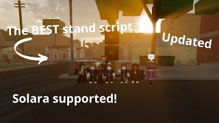 The BEST stand script solara supported Updated da hood 2024 [upl. by Samoht403]