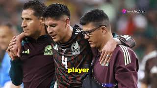 Mexico Captain Edson Álvarez Injured in 2024 06 23 [upl. by Rochell404]