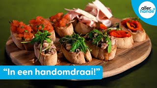 BRUSCHETTA MAKEN vier bruschetta recepten om mee te variëren  Allerhande [upl. by Ariahaj882]