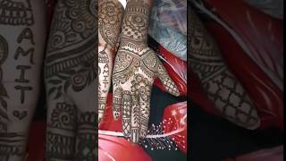 Simple Mehndi design support youtube mehandi shortvideo henna subscribe viralvideo viral [upl. by Nathan25]