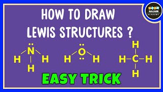 How to draw Lewis structure of any compound Easy Trick [upl. by Ococ]