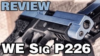 WE Sig P226 2Tone Airsoft Review  EpicAirsoftHD [upl. by Sllew954]