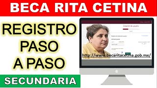 Como registrarse BECA RITA CETINA GUTIERREZ 📝 Registro Paso a Paso 📚 Noviembre [upl. by Coplin]