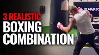 3 Realistic Boxing Combinations you Should Practice [upl. by Ikoek]