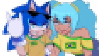 🇧🇷 HIMITSU DAYO  Miku amp Sonic  Gacha  Art [upl. by Ellenod]