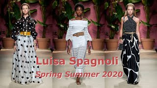 Luisa Spagnoli  the short review of the fashion collection spring summer 2020 [upl. by Viridissa]