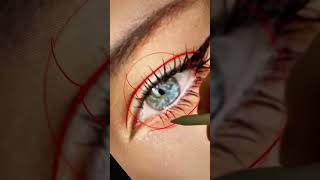 Tuto DESSIN OEIL 👁️tutodessin arttutorial dessin [upl. by Llevra]