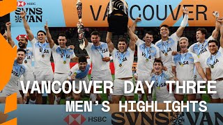 Los Pumas do it again in Vancouver  HSBC SVNS Day Three Mens Highlights [upl. by Ita132]