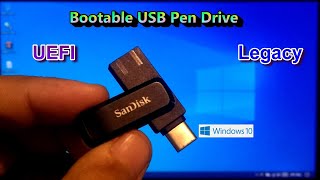 How To Make A Latest Windows 10 Bootable Pen Drive Supporting UEFI and Legacy BIOS with Ventoy [upl. by Retsila]