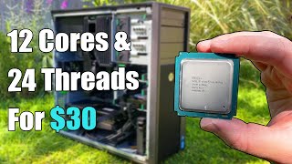 12 Cores amp 24 Threads For 30  quotMaxing Outquot an HP Workstation PC For Gaming [upl. by Asirehc]