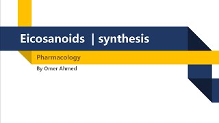 Eicosanoids  Synthesis [upl. by Naegem]