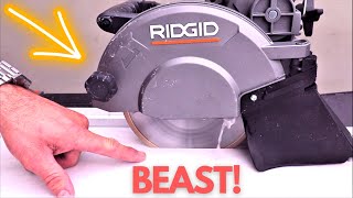 This is a Beast Ridgid 8quot Tile Saw Cuts MASSIVE Tiles With Drop Fence [upl. by Dao682]