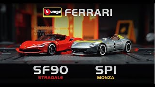 Bburago 164 Ferrari SF90ampSP1【CHIYU MODELS】 [upl. by Nilac25]