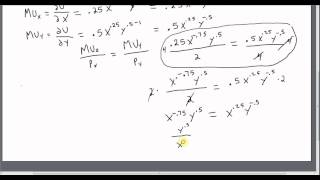 Utility Maximization with a CobbDouglas Utility Function [upl. by Roel]