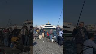 Fishing in Istanbul turkey youtube fishing youtubeshorts [upl. by Ardyaf]