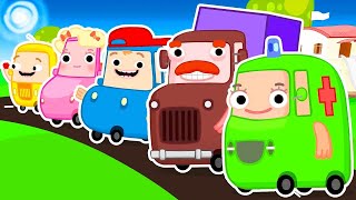 Full episodes of the Wheelzy Family cartoon for kids Learn colors amp funny cartoons for kids [upl. by Cavit]