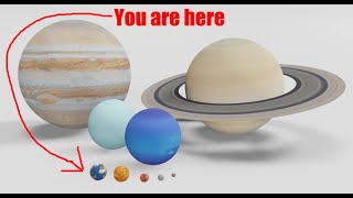 Planet Size Comparison 3D [upl. by Worthy]