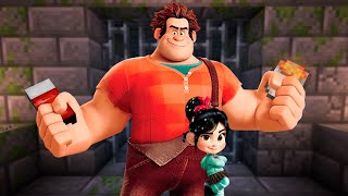 WreckIt Ralph and Vanellope Speedrun Minecraft [upl. by Llemrej246]