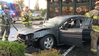 Brainerd Woman Escapes Vehicle as Car Catches Fire in DriveThru Lane [upl. by Ainsley]