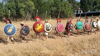 Athens VS Thebes  Battle of Plataea Reenactment 2022  Largest Hoplite Reenactment Battle to Date [upl. by Eneri351]