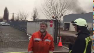 Brand im Edenkobener Industriegebiet bei der Firma ACC Beku [upl. by Atnoek74]