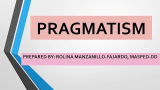 The Philosophy of Pragmatism in Education74 [upl. by Suolkcin]