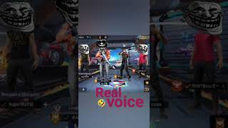 troll face real voice Vs real voice video music 🤣🤣 song music freefire keşfetbeniöneçıkar [upl. by Ailedroc394]