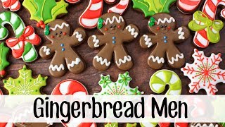 How To Make Decorated Gingerbread Man Cookies [upl. by Aicertal789]