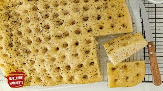 Comment faire une FOCACCIA trop bonne  Recette facile et rapide [upl. by Seed]