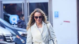 Amanda Holden Departs Heart Breakfast Show in London [upl. by Lesley]