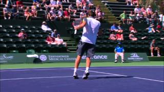 BNP Paribas Open  Ernests Gulbis  Corona QampA [upl. by Anairam]