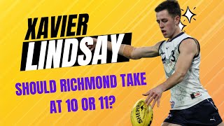 Xavier Lindsay is a well rounded footballer if he slips to 10 or 11 should Richmond pounce [upl. by Alegnad382]