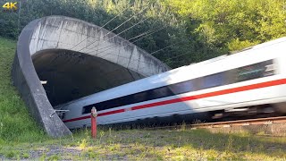 300 kmh German Highspeed ICE Trains  SFS KölnRheinMain 4k [upl. by Laurance414]