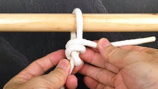 Halyard Hitch  Compact knot to join halyard to a shackle at top of a sail [upl. by Ahsias67]