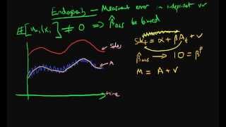 Measurement error in independent variable  part 1 [upl. by Yrtnej]