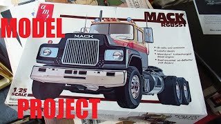 3 28 22 MY VINTAGE AMT MACK R SERIES MODEL KIT POJECT PART 1 [upl. by Lateh]