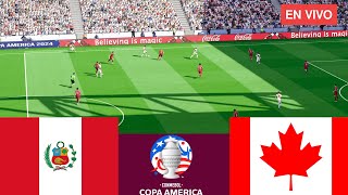 Perú vs Canadá EN VIVO Partido EN VIVO Hoy Copa 2024  Videojuegos de simulación [upl. by Derek469]