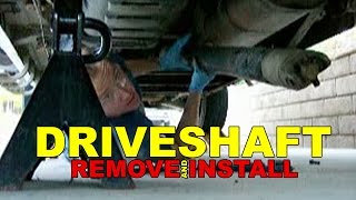 Driveshaft REMOVE and INSTALL how to [upl. by Riabuz863]