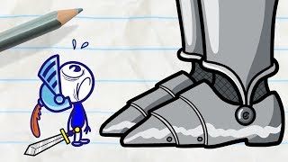 Will Pencilmate Defeat the Knight in A KNIGHT TO REMEMBER PART 2 Pencilmation Cartoons [upl. by Acul]