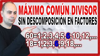 💥MÁXIMO COMÚN DIVISOR SIN DESCOMPOSICIÓN EN FACTORES 💥 MCD DE 2 NÚMEROS 7 [upl. by Wolcott262]