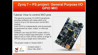 Tutorial How to make MIO Project Xilinx Zynq7010 VIVADO 20201 Vitis 20201 Zturn Board MYiR [upl. by Hareehat658]