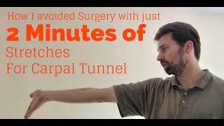 Wrist Exercises for Tendinitis Carpal Tunnel Syndrome  Avoid RSI injury in just 2 minutes a day [upl. by Lordan268]