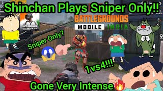 Shinchan Plays BGMI🔥Sniper And Shotgun Only tdm Gone Very Intense Must Watch😱 [upl. by Imaj]