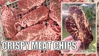 HOMEMADE CRISPY MEAT CHIPS [upl. by Rafa926]