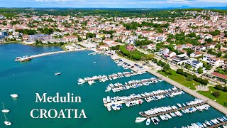 Medulin Istria Croatia  drone view 4K [upl. by Assej521]