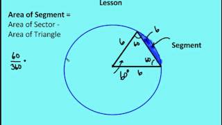 116 Areas of Circles Sectors amp Segments Lesson [upl. by Stavro]