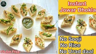 Instant Jowar dhokla  Jowar recipes  Weight loss Breakfast  Millet recipes  Gluten Free recipes [upl. by Ideih]