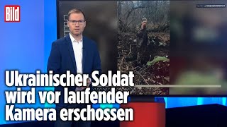 Russen filmen brutales Kriegsverbrechen  BILD Lagezentrum [upl. by Brockie]