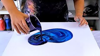 My FAVORITE Acrylic Pouring Techniques Using Just Paint and Water [upl. by Otsirc]