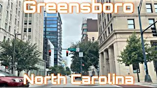 Greensboro North Carolina  City Tour amp Drive Thru [upl. by Lishe]